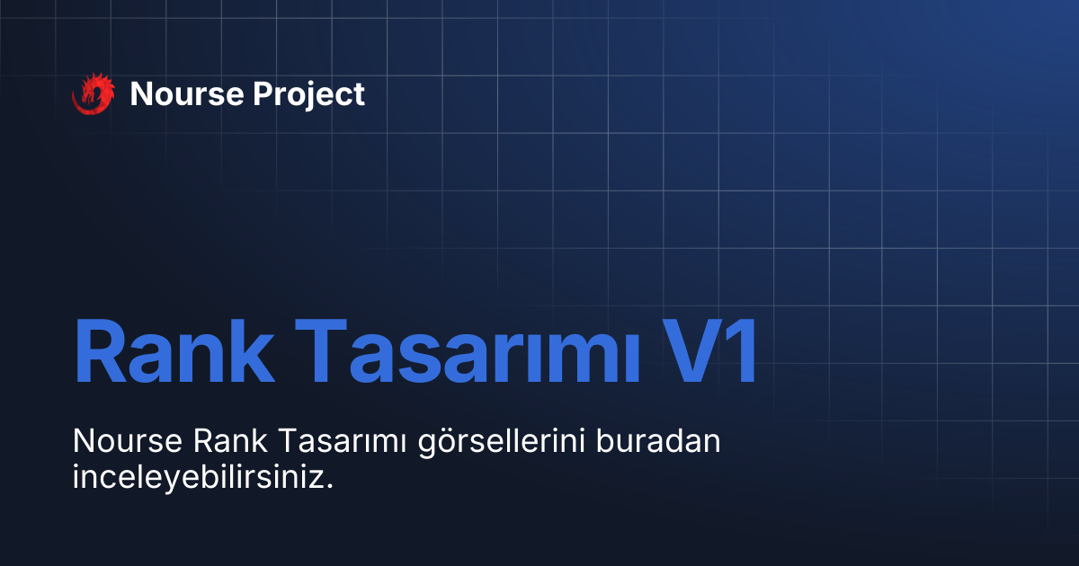 Rank Tasarımı V1 | Nourse Project