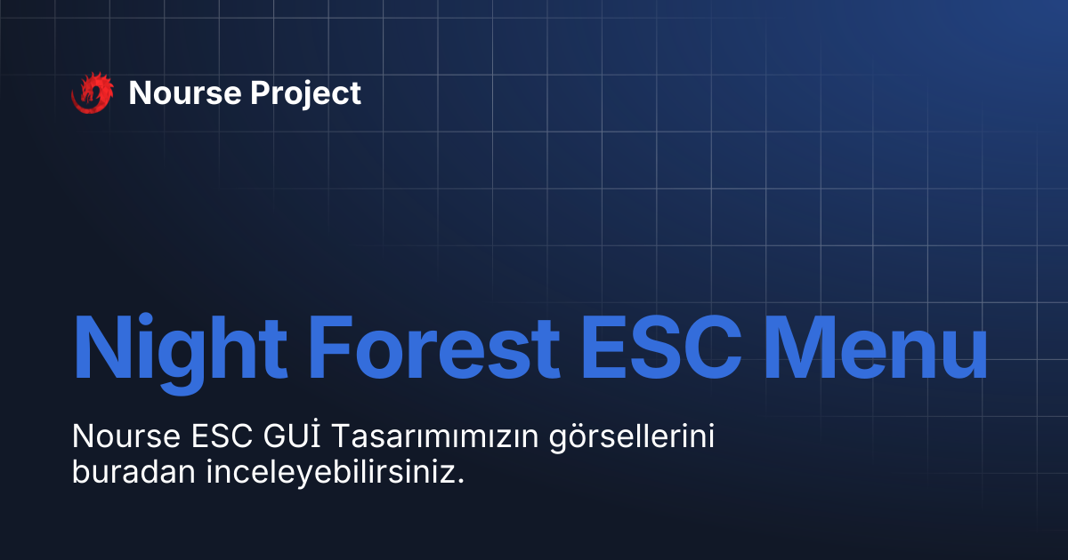 Night Forest ESC Menu | Nourse Project